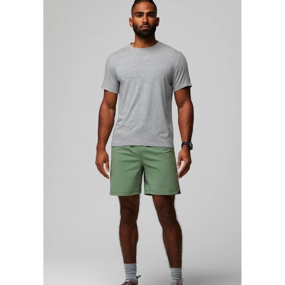Fabletics 24-7 Tee Classic Grey Heather NEW Size XXL - Picture 1 of 7
